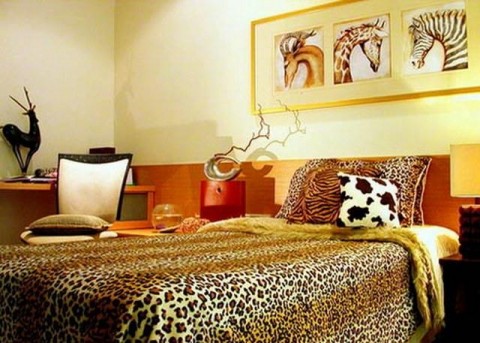 Спальня в стиле сафари